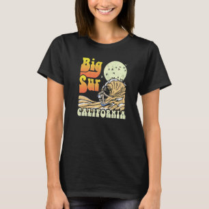 Surf Big Sur Vintage California Surfer Distressed  T-Shirt
