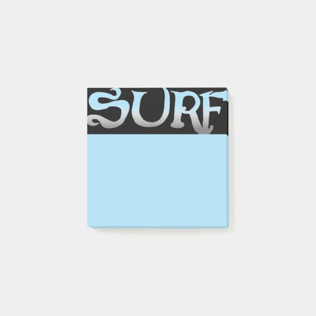 Surf black blue note pads (Front)