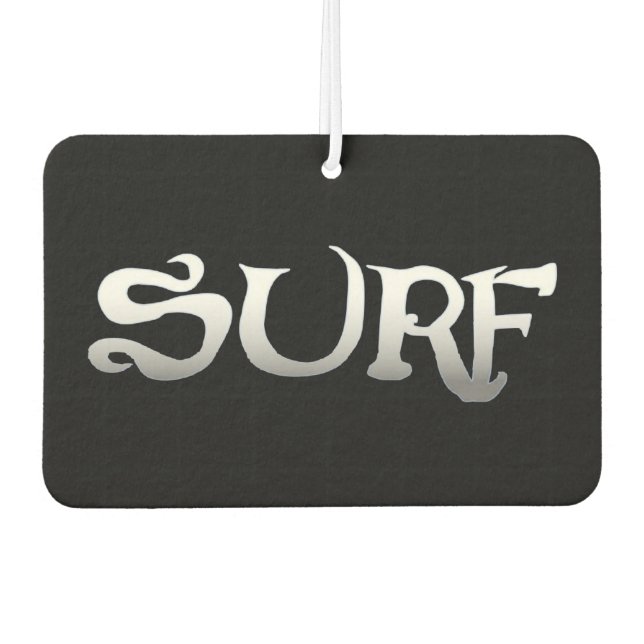 Surf black car air freshener (Front)