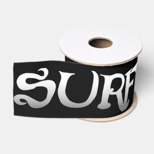 Surf black ribbon spool grosgrain ribbon