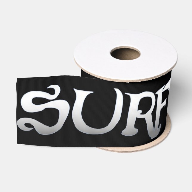 Surf black ribbon spool grosgrain ribbon (Spool)
