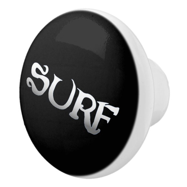 Surf black tilted ceramic knob (Right)