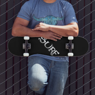 Surf black tilted skateboard