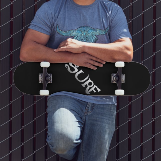 Surf black tilted skateboard (Outdoor 3)