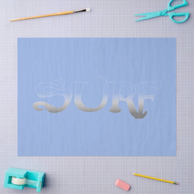 Surf blue fade tissue paper (Craft)