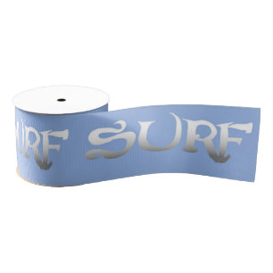 Surf blue ribbon spool grosgrain ribbon