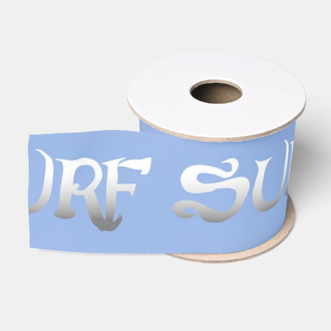 Surf blue ribbon spool grosgrain ribbon (Spool)