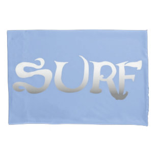 Surf blue standard pillowcase