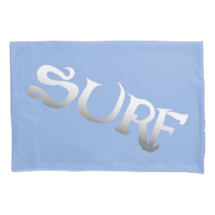 Surf blue tilted standard pillowcase