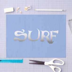 Surf blue tissue paper