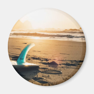 Surf board beach magnet