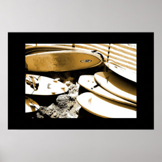 SURF BOARD PHOTOGRAPH POSTER