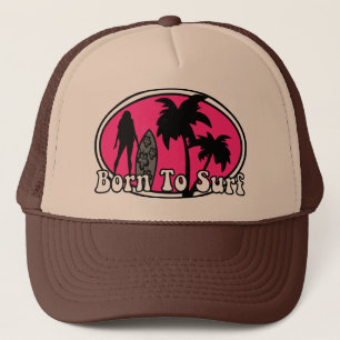 surf, born to surf trucker hat
