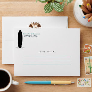 Surf Brides Wedding Envelope