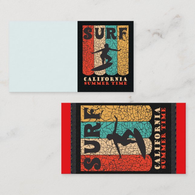 Surf California Business Card (Front/Back)