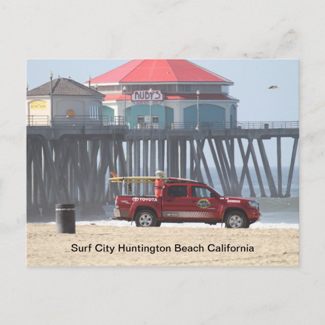 Surf City California Postcard (Front)