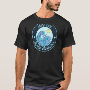 Surf City Nc North Carolina Souvenir Nautical Surf T-Shirt