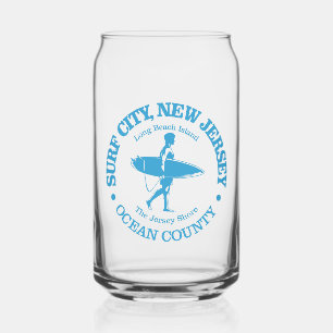 Surf City (surfer) Can Glass