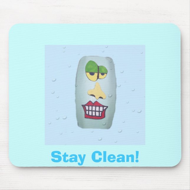 Surf Clean! Mouse Pad (Front)