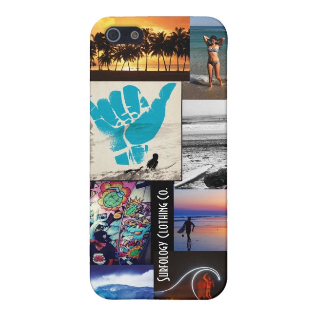 Surf Collage iPhone Case (Back)