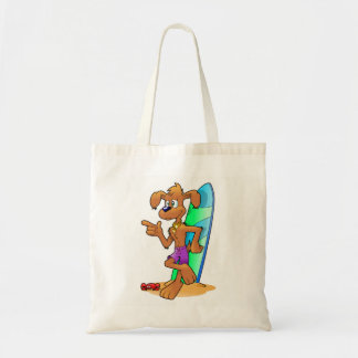 Surf Dog Tote Bag