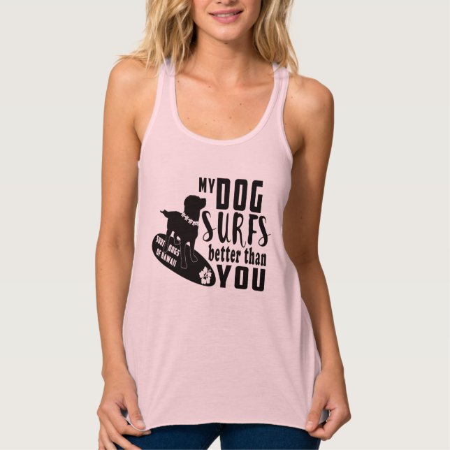 Surf Dogs Hawaii Gauntlet Womens Tank Top (Front)