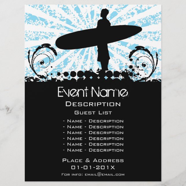 Surf Event Promotion Flyer (Front)