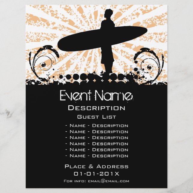 Surf Event Promotion Flyer (Front)