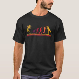 Surf evolution Retro Surfer palm tree Tropical T-Shirt