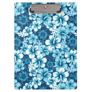 Surf Floral Hibiscus Pattern Clipboard