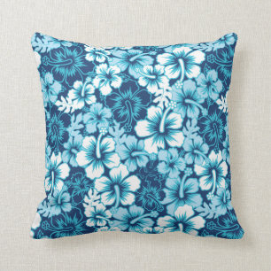 Surf Floral Hibiscus Pattern Cushion