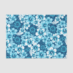 Surf floral hibiscus tissue paper