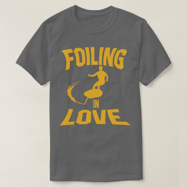 surf foil in love T-Shirt (Design Front)