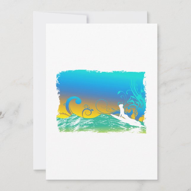 Surf Girl Invitation (Front)