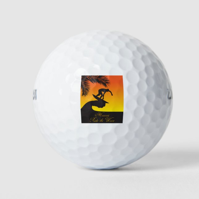 Surf:Hawaii Golf Balls (Front)