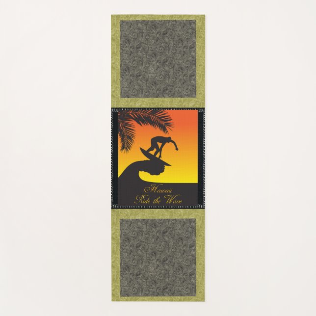 Surf:Hawaii Yoga Mat (Front)