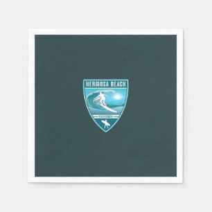 Surf Hermosa Beach California Napkin