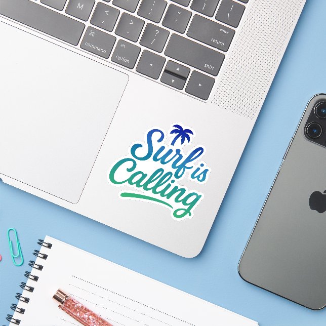 Surf is calling  (Laptop w/ iPhone)