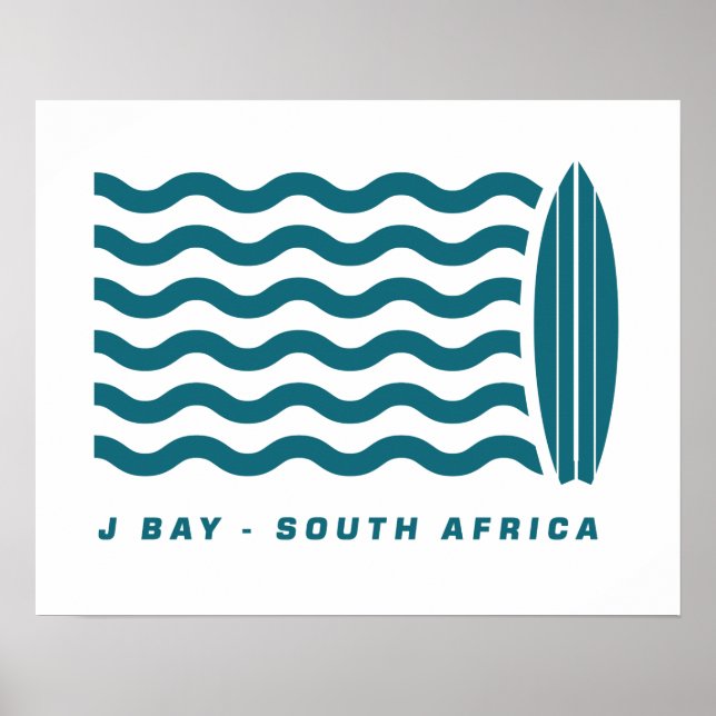 Surf Jeffreys Bay South Africa Poster (Front)