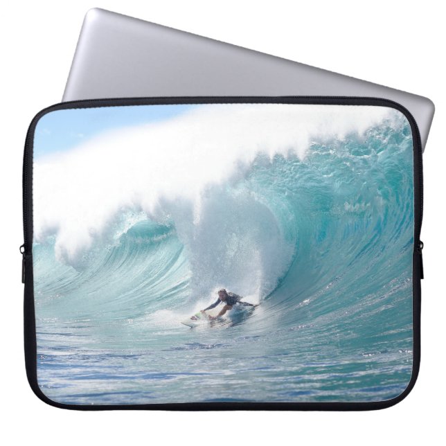 Surf Legend Rochelle Ballard Surfing Hawaiian Wave Laptop Sleeve (Front)