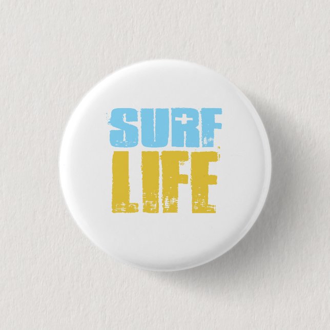 Surf Life Beach Surfer Style 3 Cm Round Badge (Front)