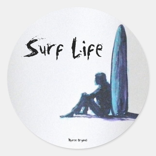 Surf Life  stickers by Marene Originals ! (Front)