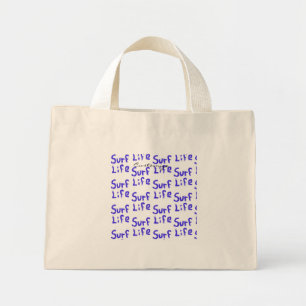 Surf life Thunder_Cove blue beach Mini Tote Bag