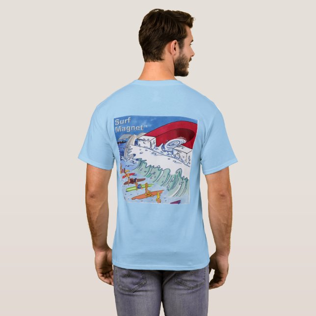 Surf Magnet men blue T-shirt back (Back Full)
