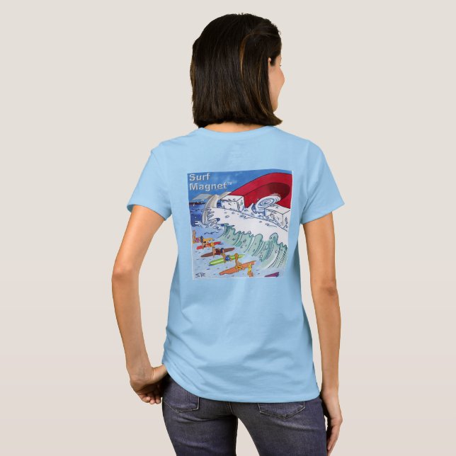 Surf Magnet women blue T-shirt back (Back Full)