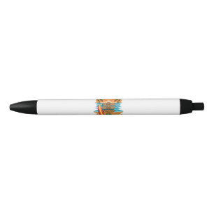 surf music happy summer black ink pen