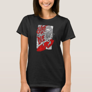 Surf Or Die Goth Satanic Gothic Tarot Occult Witch T-Shirt