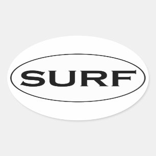 SURF Oval Logo Sticker