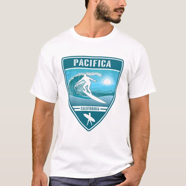 Surf Pacifica California T-Shirt (Front)