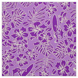 Surf Pareau Hawaiian Hibiscus Aloha Shirt Print Fabric